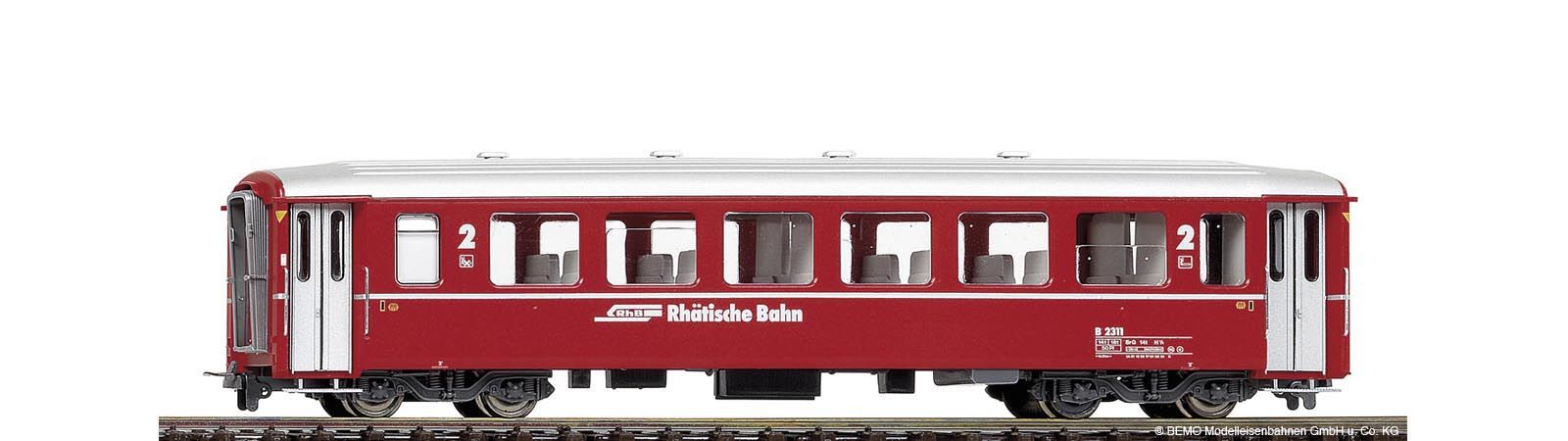 3256145 Bemo - Personenwagen RhB AB 1545 Einheitswagen I Berninabahn - Spur H0m