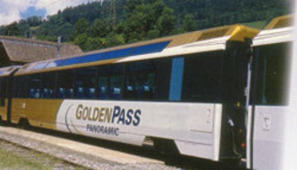 3288312 Bemo - Personenwagen Golden Pass Bs 252 Panoramawagen - Spur H0m