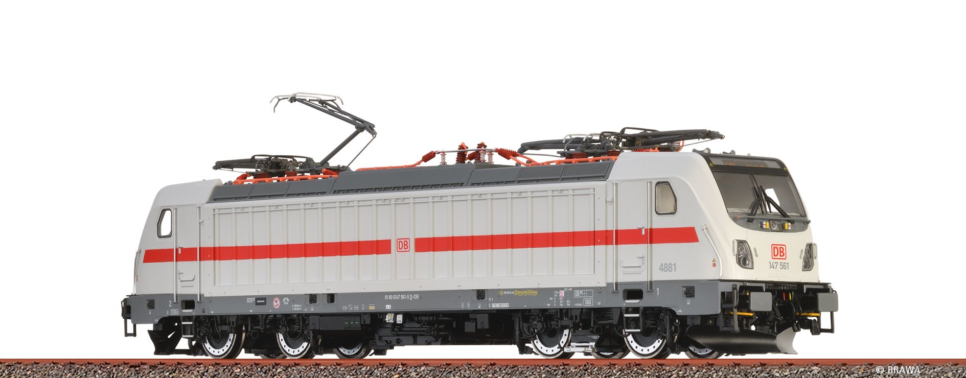 43836 Brawa - H0 E-Lok BR 147 561 TRAXX 3 DB AG VI DCC-Sound - Spur H0