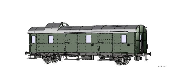 46719 Brawa - H0 Personenwagen D2mep CFL, III - Spur H0