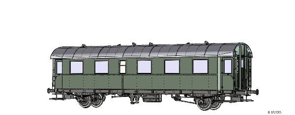 46720 Brawa - H0 Personenwagen AB2mp CFL, III - Spur H0