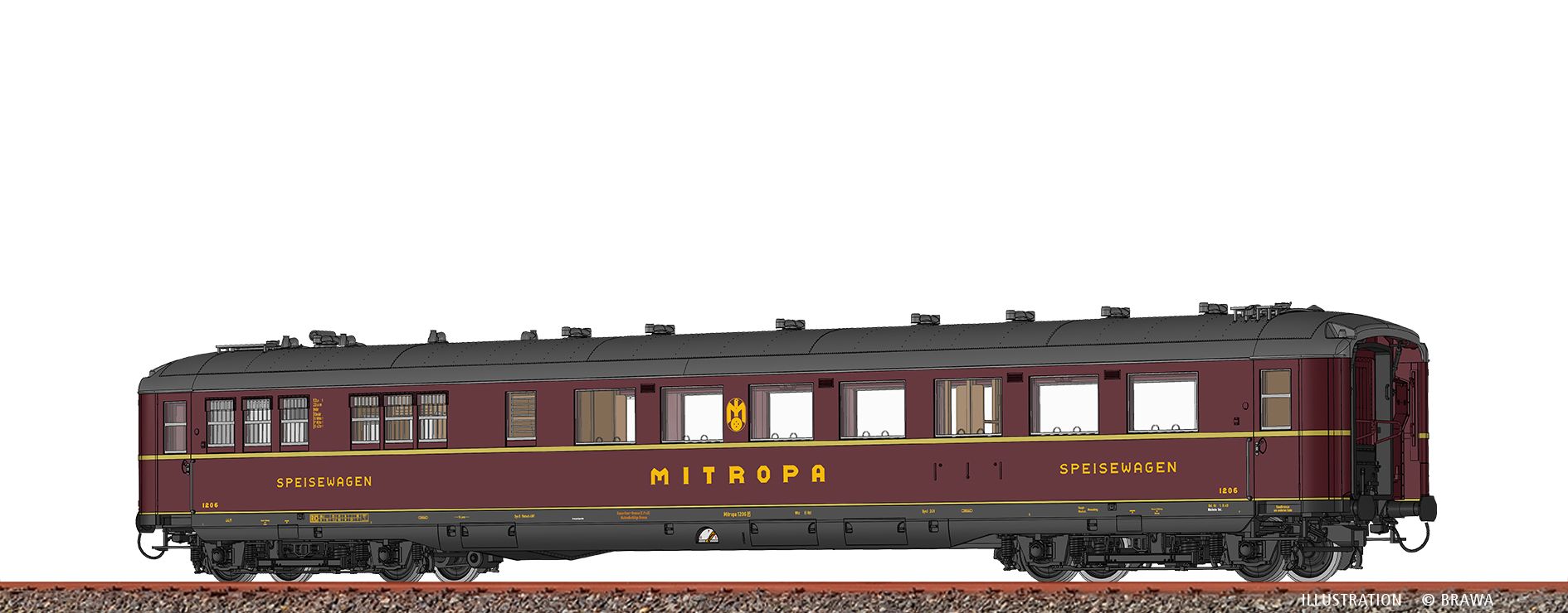 51026 Brawa - H0 PEW Hnbr MITROPA II - Spur H0