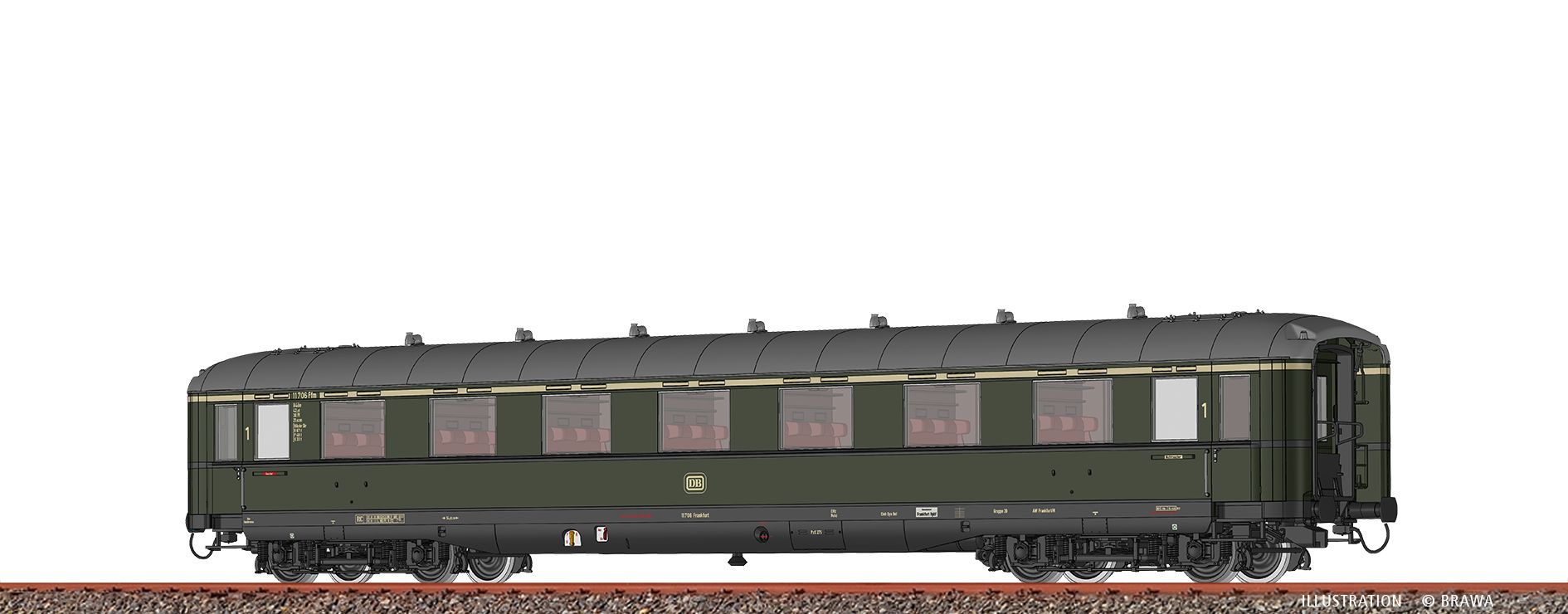 51040 Brawa - H0 PEW A4�e DB III - Spur H0