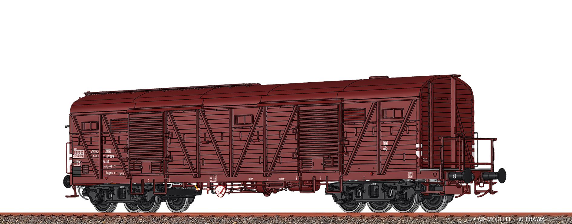 H0 Gedeckter Güterwagen Gagms-v DR IV