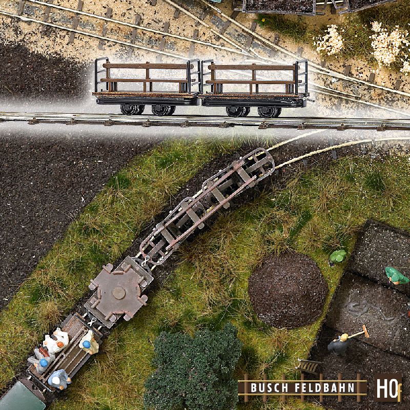 12202 Busch - 2 Mannschaftswagen H0f - Spur H0f