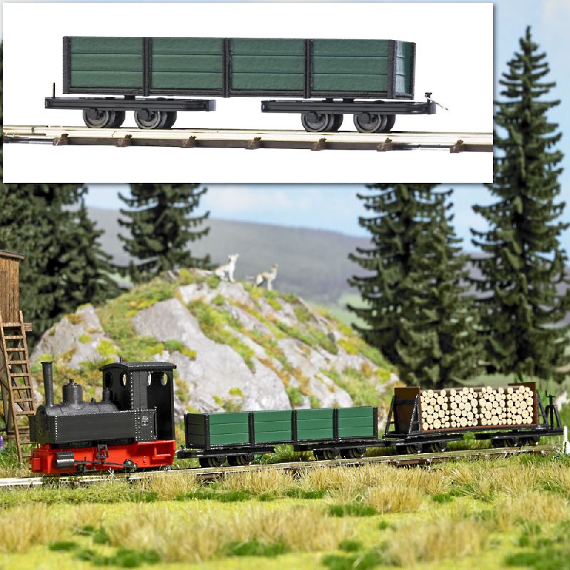 12246 Busch - Flachwagen mit Bordwand  H0f - Spur H0f
