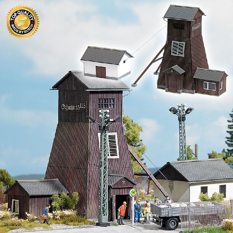 1476 Busch - F�rderturm Schlema H0 - Spur H0