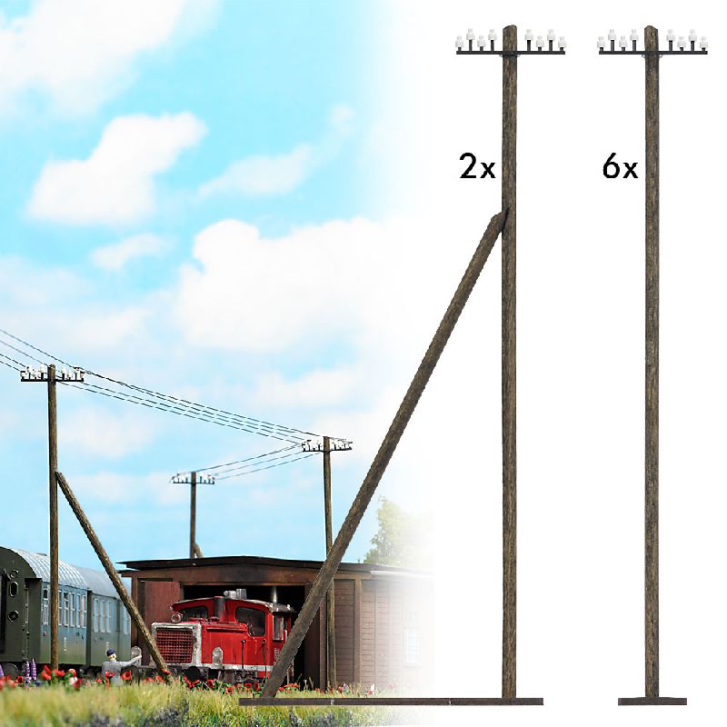 1499 Busch - Telegrafenmasten H0 - Spur H0