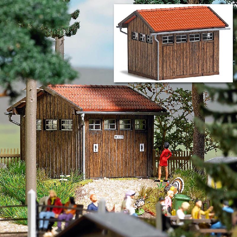 1586 Busch - Toilettenhaus H0 - Spur H0
