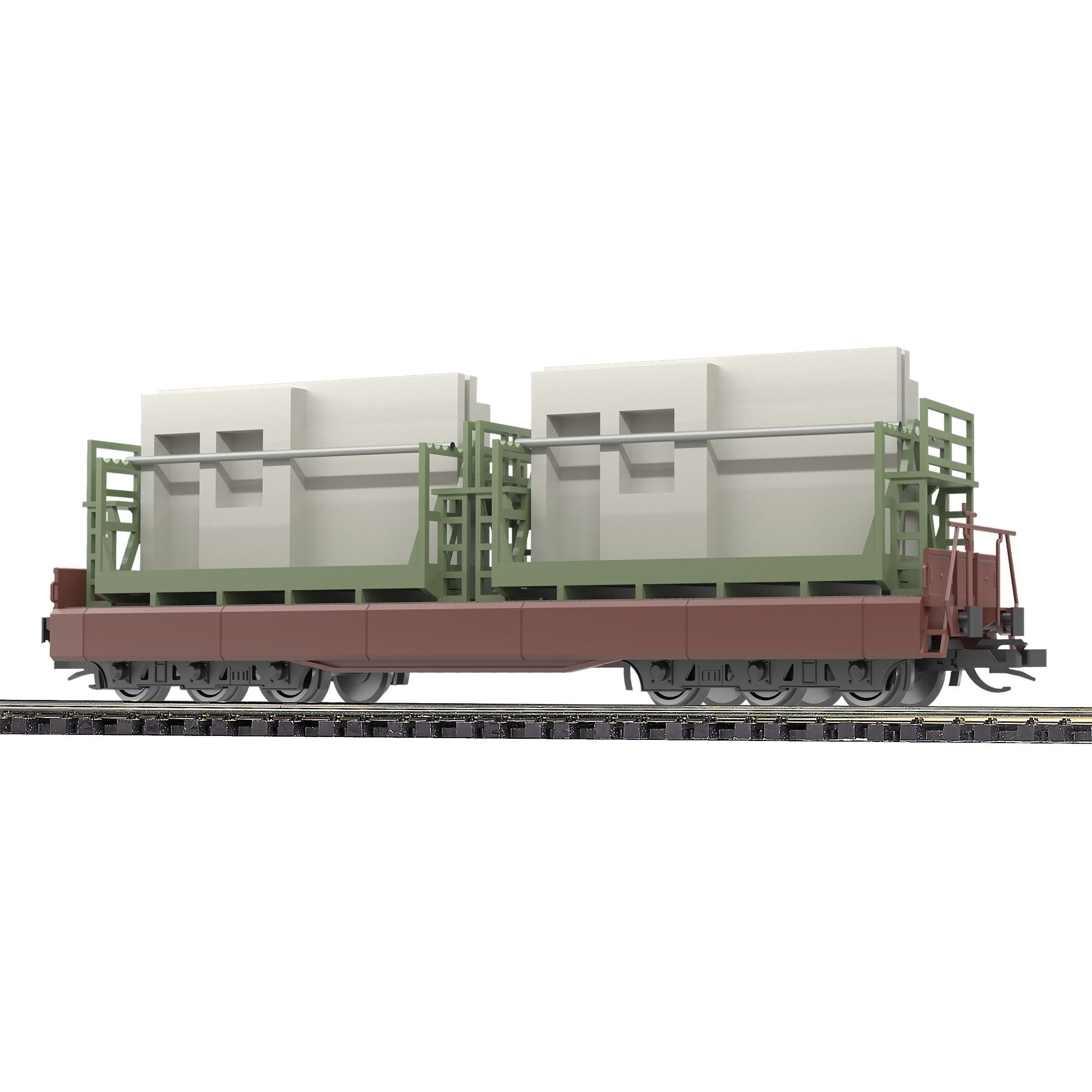 31655 Busch - Flachwagen Samm 4818 Wohnung - Spur TT