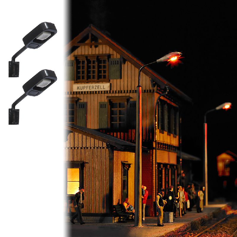 4132 Busch - 2  Wandlampen H0 - Spur H0