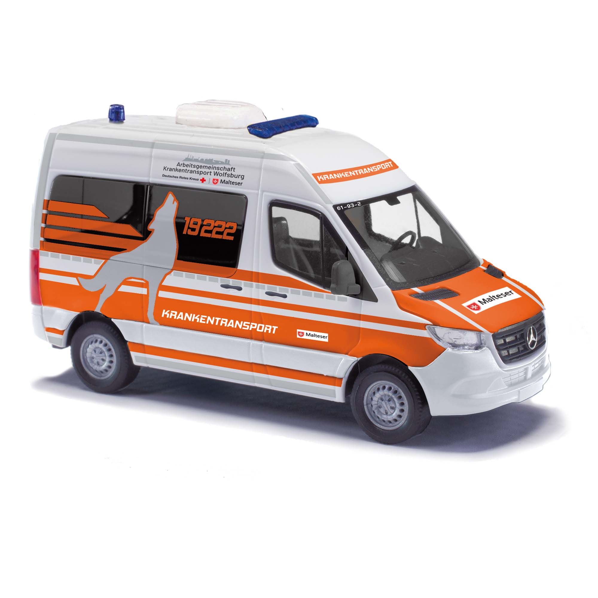 54055 Busch - Mercedes Sprinter kurz, Malte - 1:87