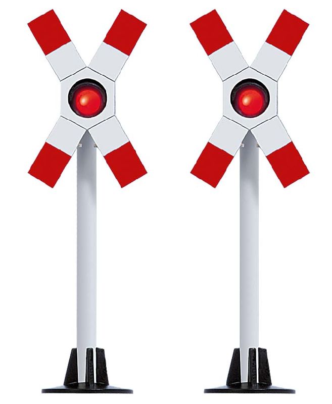 5924 Busch - Warnkreuze o.Sch. H0 - Spur H0