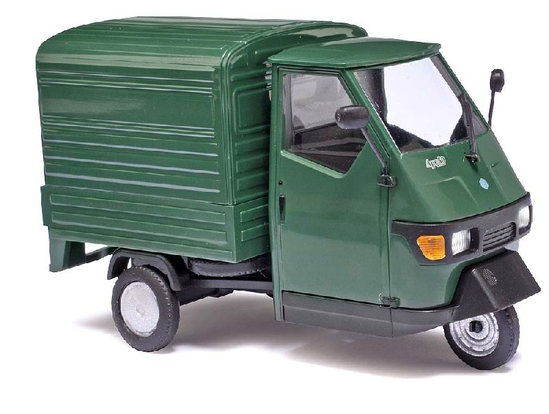 60051 Busch - Piaggio m.Kofferaufbau Gr�n - 1:43