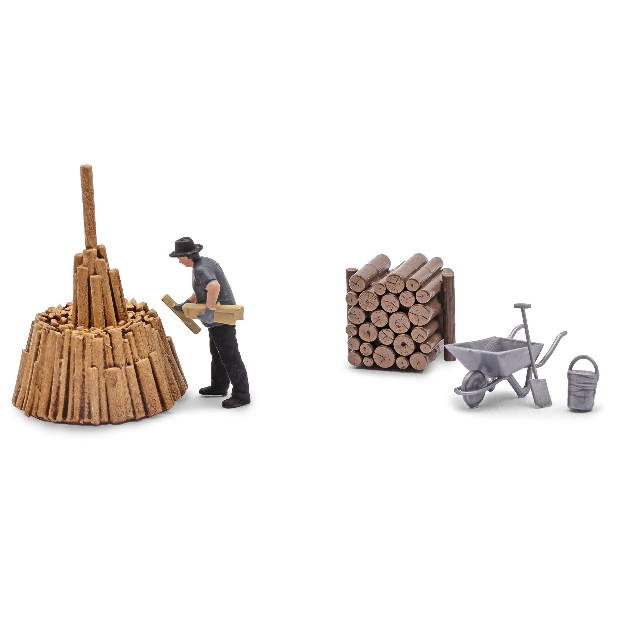79941 Busch - A-Set: Holz schichten H0 - Spur H0
