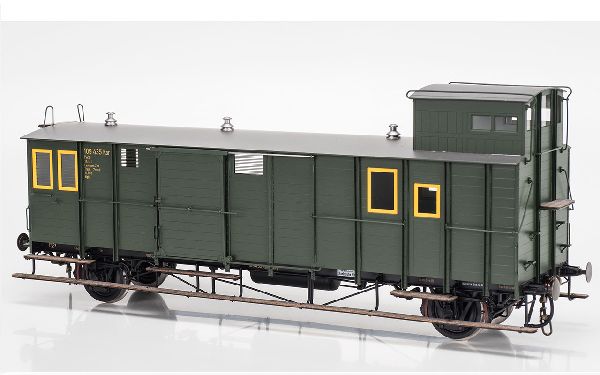 Bausatz lackierte Teilesätze / 2-achsig, Packwagen (Pw Bad 97) DRG Ep. II, Schmieder+Mayer - RAL 6007