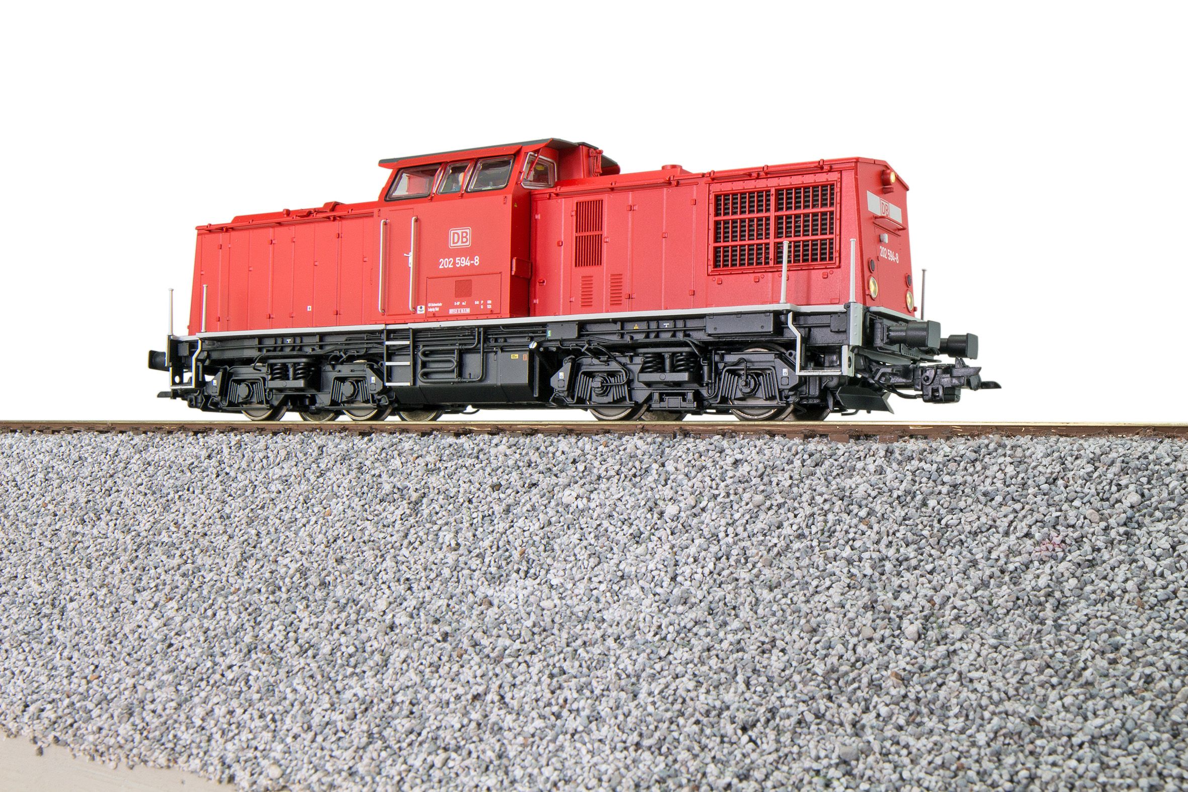 31762 ESU - H0 Diesellok BR 202 594 DR V verk.rot Sound/Rauch DC/AC - Spur H0
