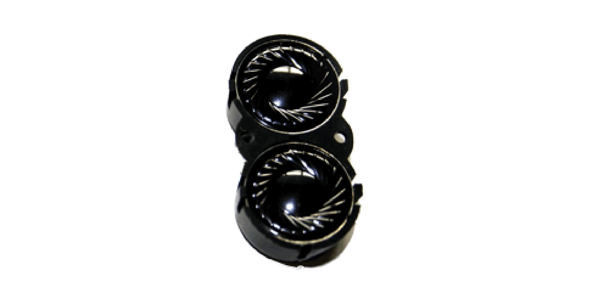 50447 ESU - Zwei Lautsprecher 16mm, oval, 100 Ohm, mit gemeinsamer Schal - allgemein