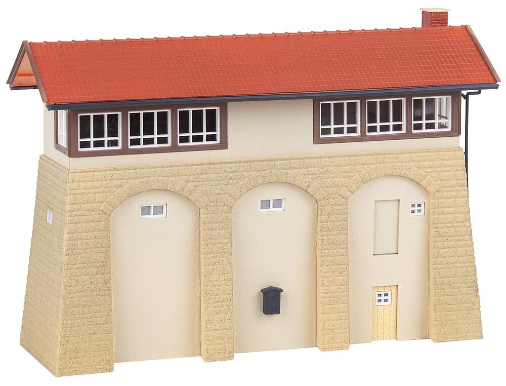 120103 Faller - Stellwerk mit Sandsteinsockel - Spur H0