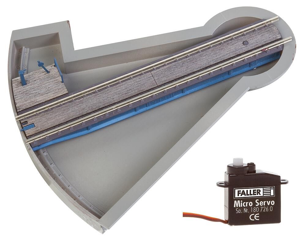 120275 Faller - Segment-Drehscheibe mit Servo - Spur H0