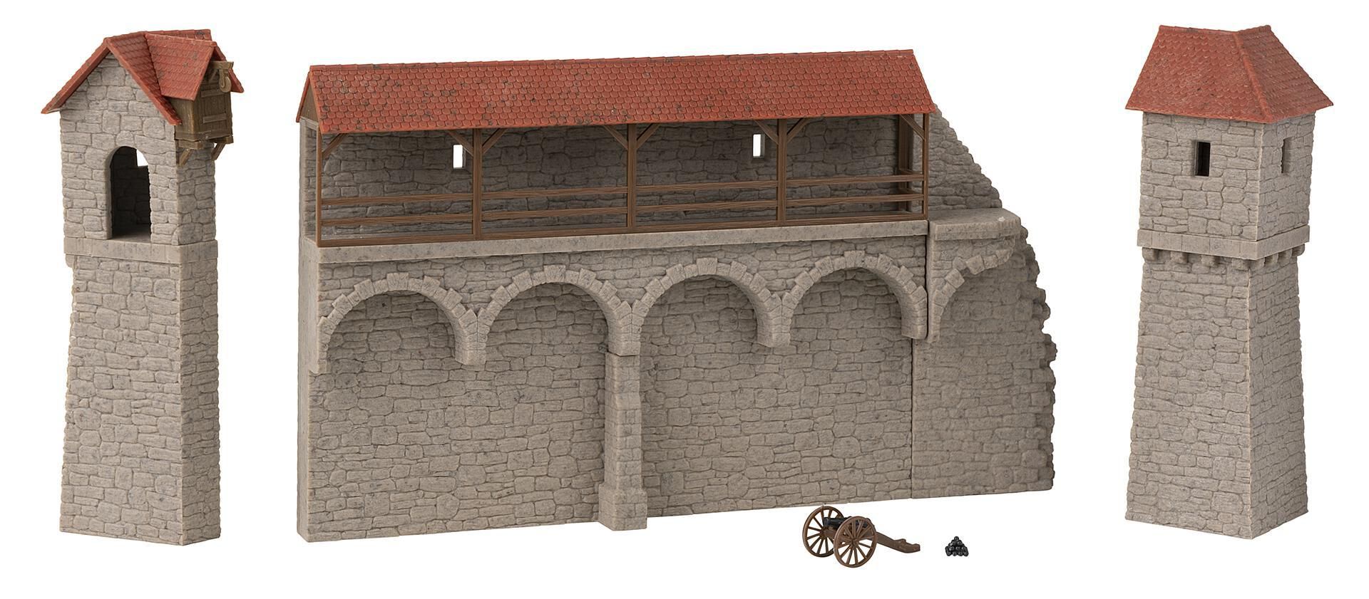 130693 Faller - Altstadtmauer-Set Wehrt�rme - Spur H0