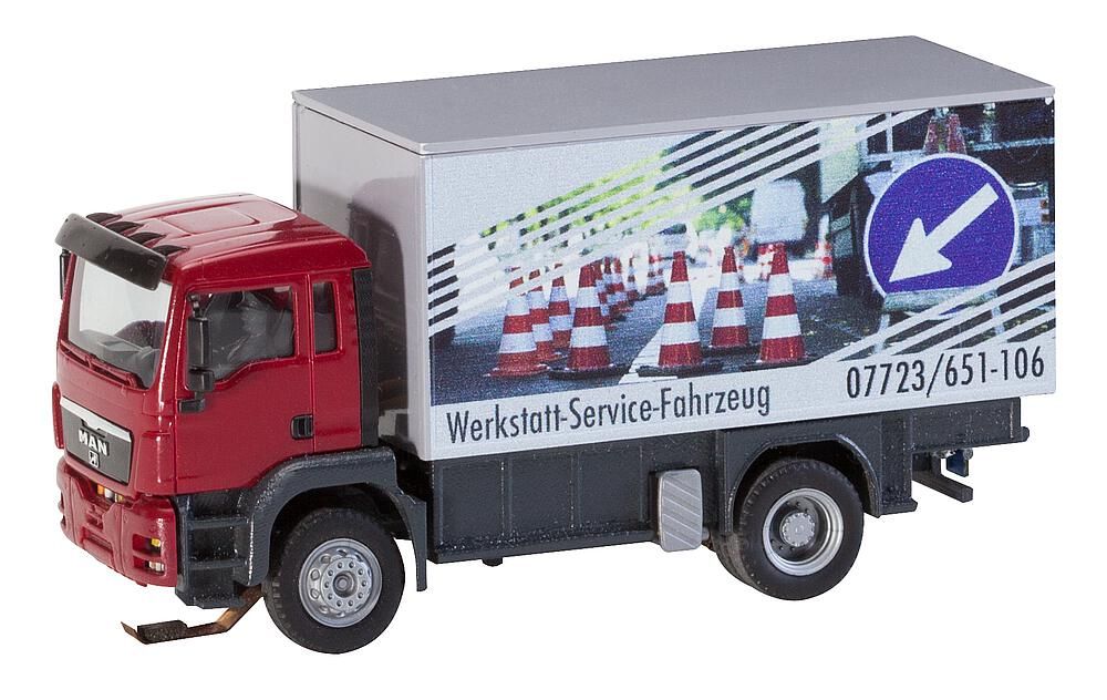 161554 Faller - LKW MAN TGS Werkstattservicew - Spur H0