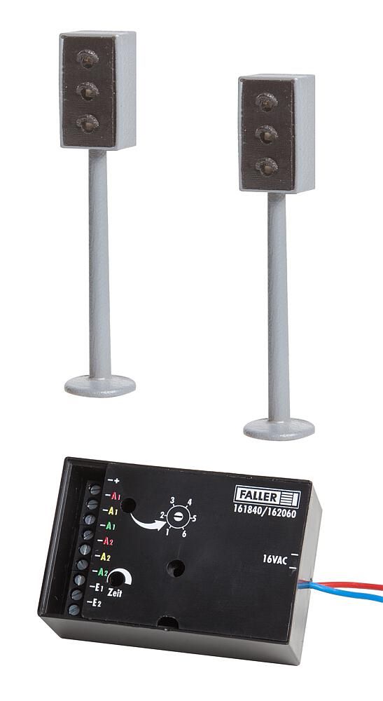 162060 Faller - 2 LED-Ampeln mit Elektronik - Spur N