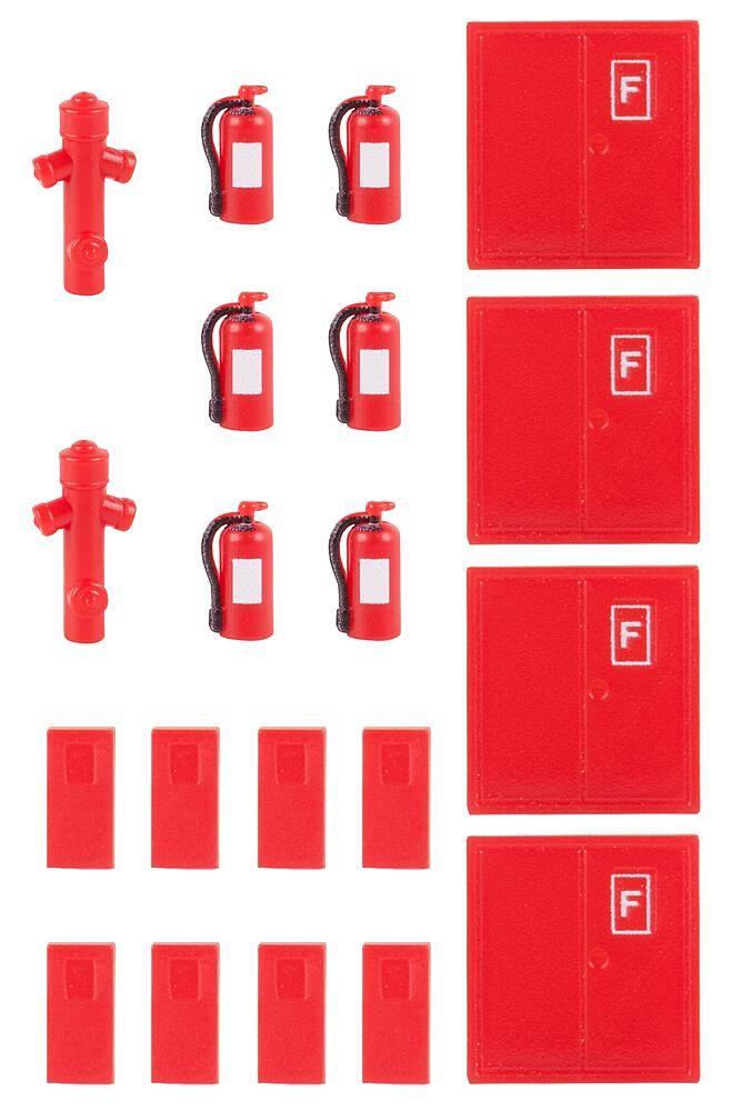 180950 Faller - 6 Feuerl�scher und 2 Hydrante - Spur H0