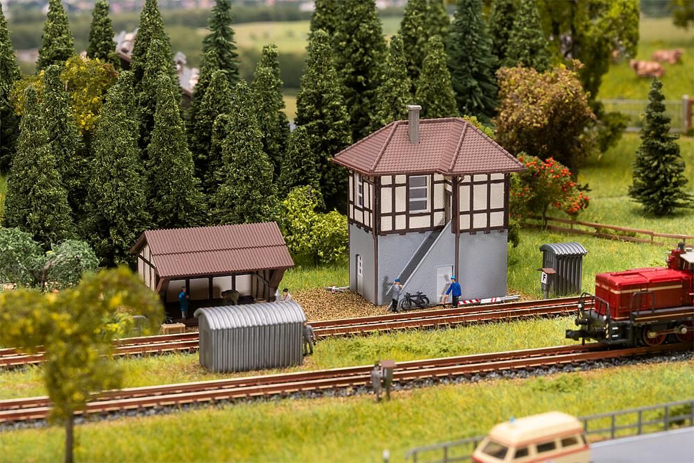 222239 Faller - Blockstelle mit Streckenaussc - Spur N