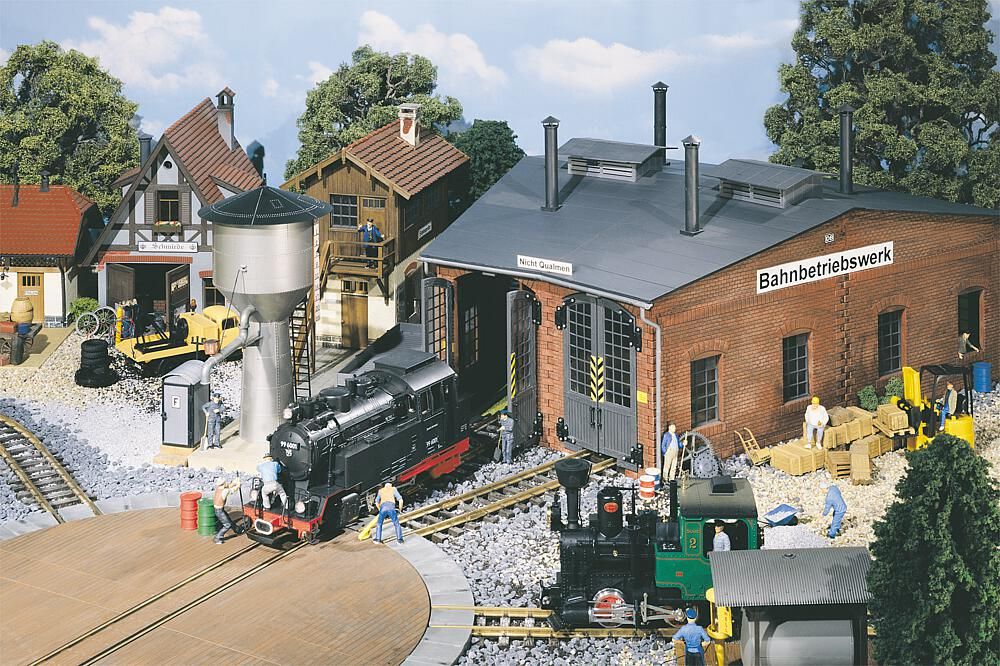 331752 Faller - Ringlokschuppen Erg�nzungs-Set 1-st�ndig - Spur 2m / G