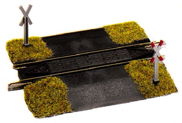 6197 Fleischmann - Bahn�bergang unbeschrankt L=100mm - Spur H0