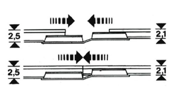 6437 Fleischmann - �bergangs-Schienenverbinder 20 St�ck - Spur H0
