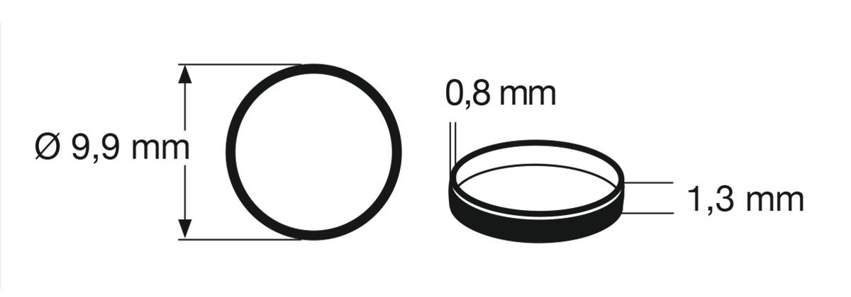 648006 Fleischmann - Haftringsatz H0 10 Stk. (544008) - Spur H0