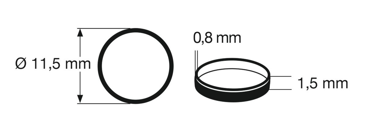 648010 Fleischmann - Haftringsatz H0 10 Stk. (54401200) - Spur H0