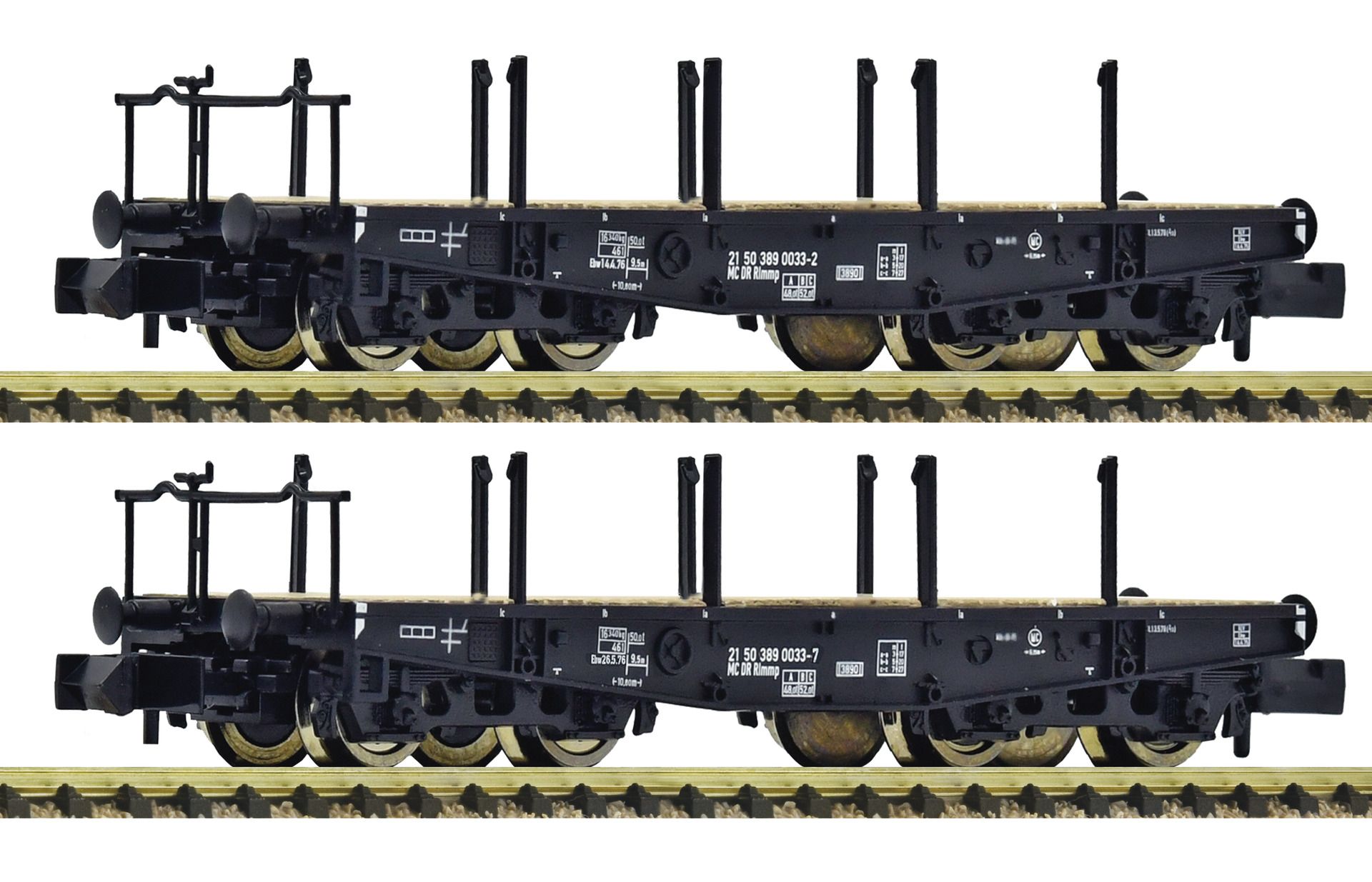 6660147 Fleischmann - 2er Set Schwerlastwagen DR - Spur N