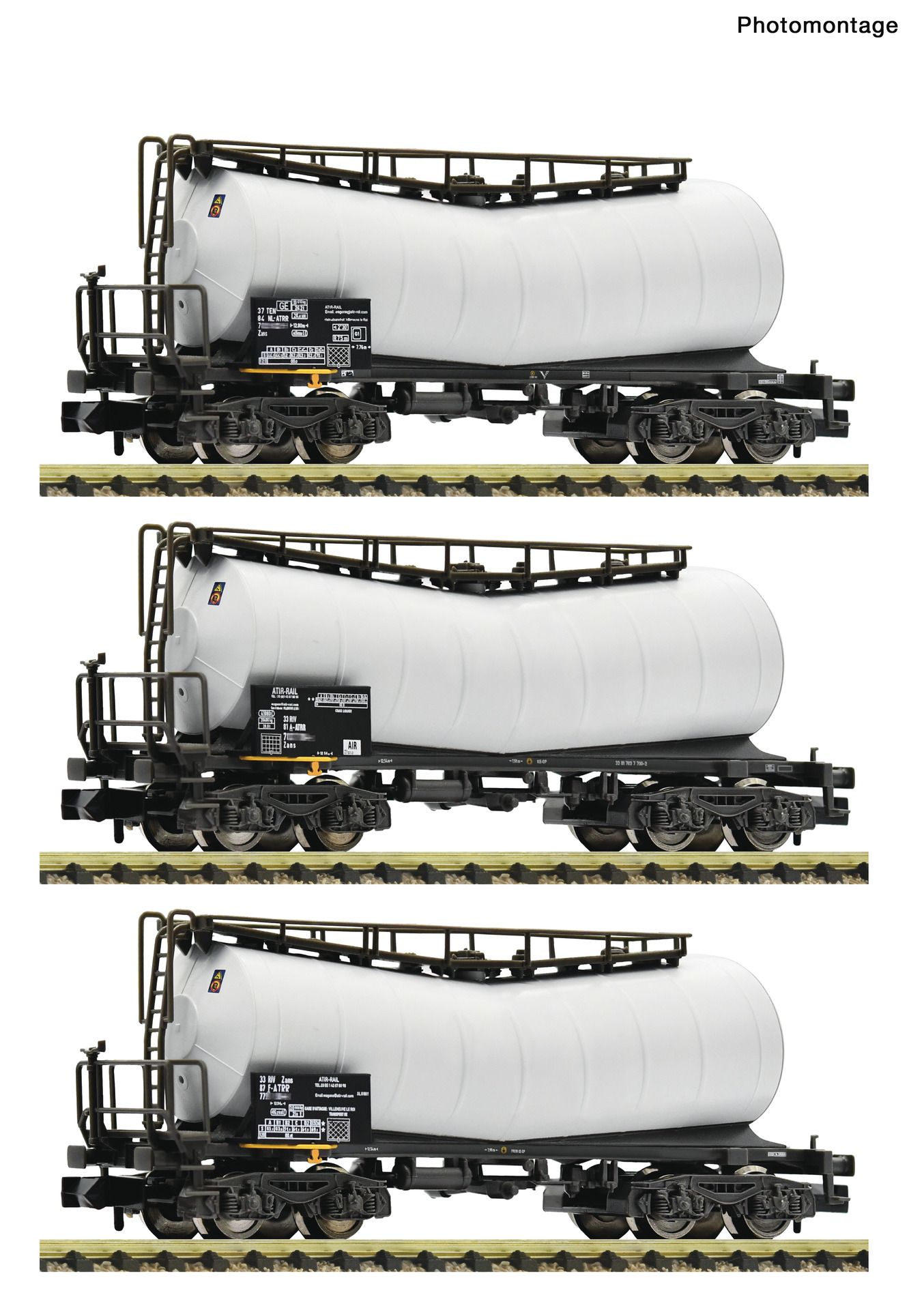 6660170 Fleischmann - 3er Set Knickkesselwagen Atir - Spur N