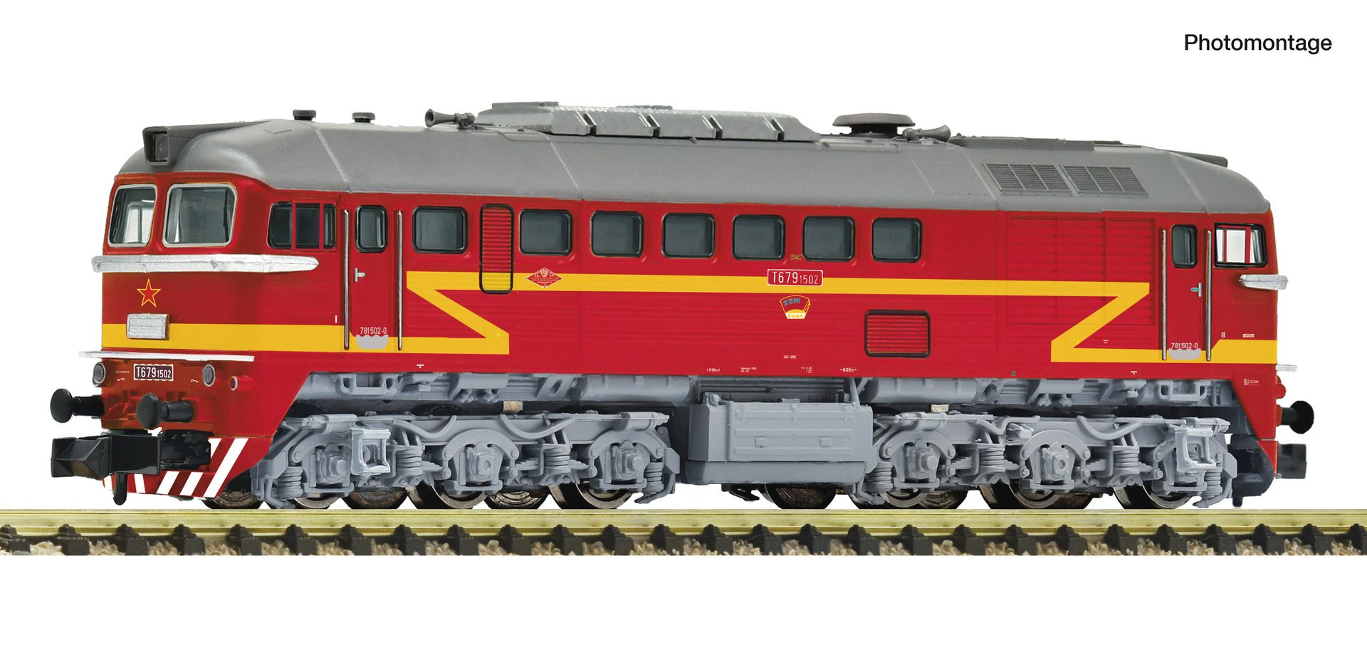 7360037 Fleischmann - Diesellok T679.1 CSD DC - Spur N