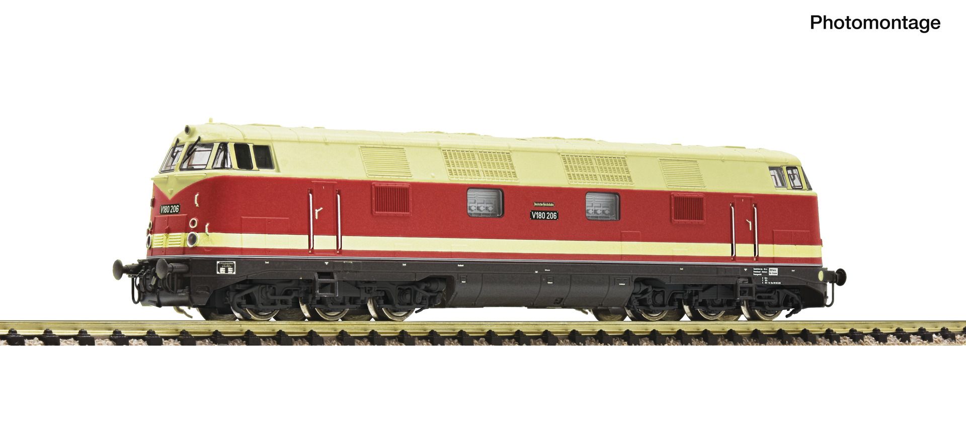 7370038 Fleischmann - Diesellok V180.2 DR DC-Snd. - Spur N