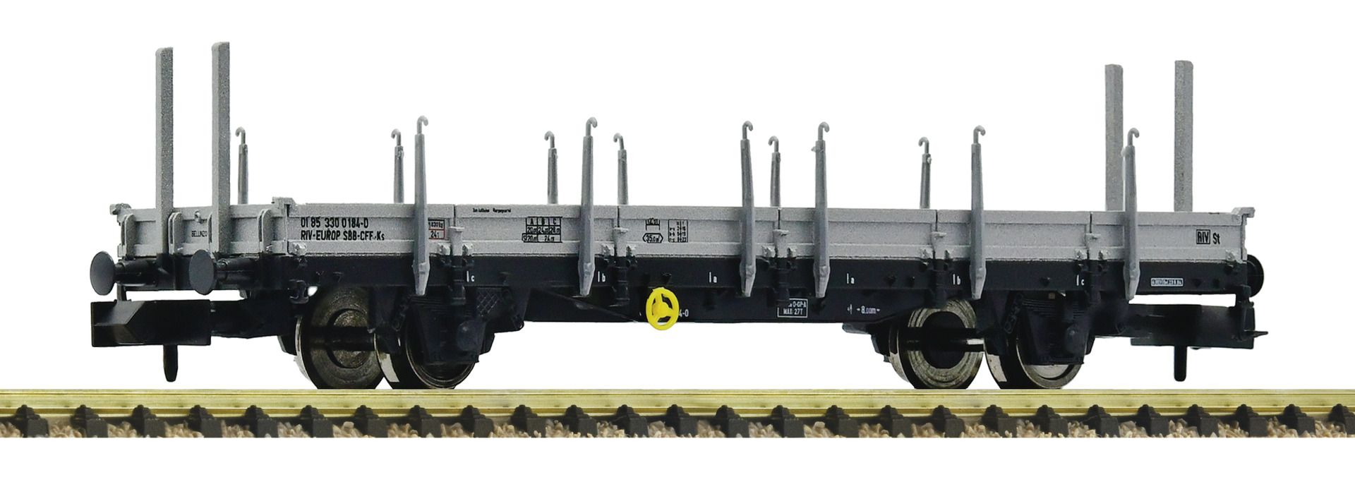 825751 Fleischmann - Schwenkrungenw. silbergrau - Spur N