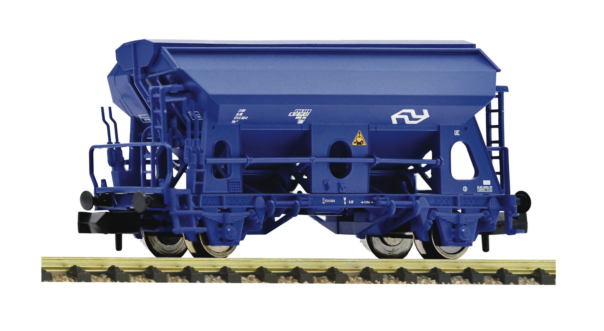 830359 Fleischmann - Schwenkdachwagen, blau - Spur N