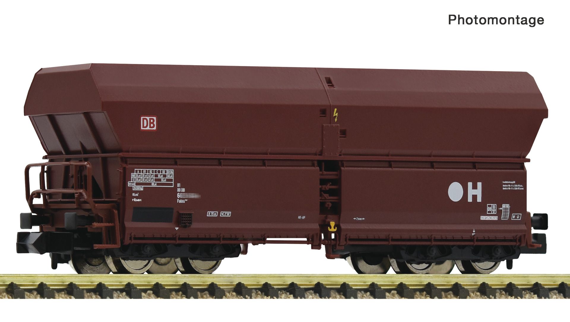852323 Fleischmann - Selbstentladewagen Falns183 braun DB AG - Spur N