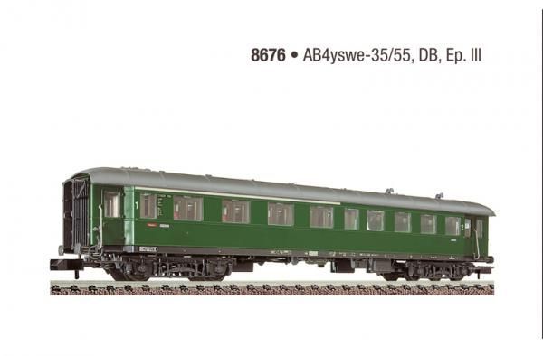 Eilzugwagen 1./2. Klasse, Bauart AB4yswe-37/55 der DB, Epoche III.