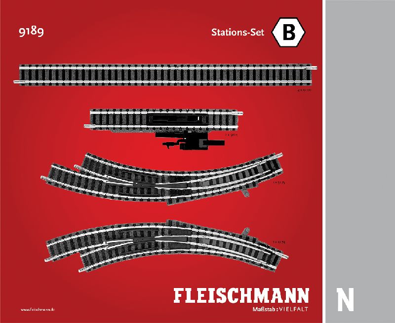 9189 Fleischmann - Stations-Set B - ohne OVP! - Spur N