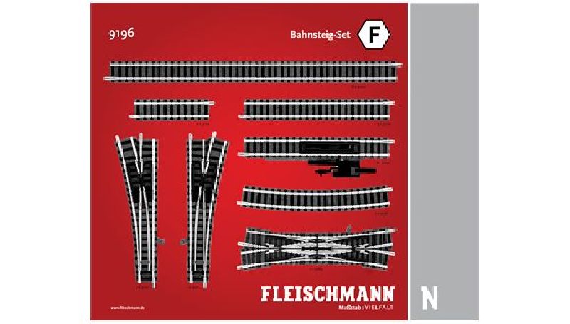 9196 Fleischmann - Bahnsteig-Set F - Spur N