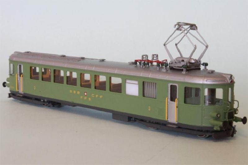 1154/1 Fulgurex - E-Triebwagen RCe 2/4 621 FSS hellgr�n - Spur N