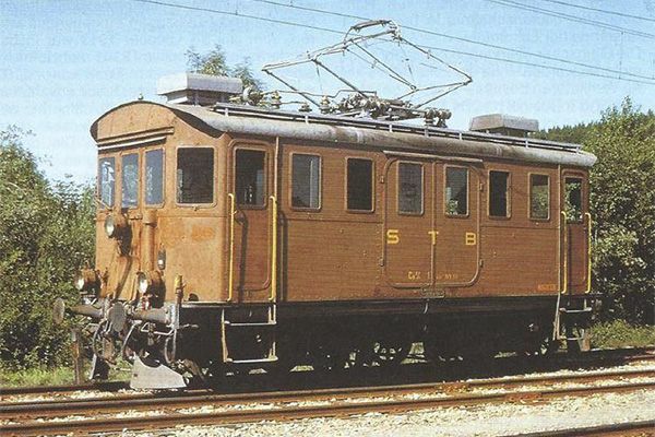 STB (Sensetalbahn) Ce 4/4 no. 13502 (ex. MARIANNLI no. 2) braun, ca. 1960, analog
