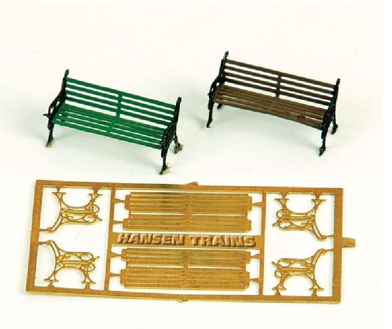 80081B Hansen - Zwei B�nke Bausatz Messing - Spur 0