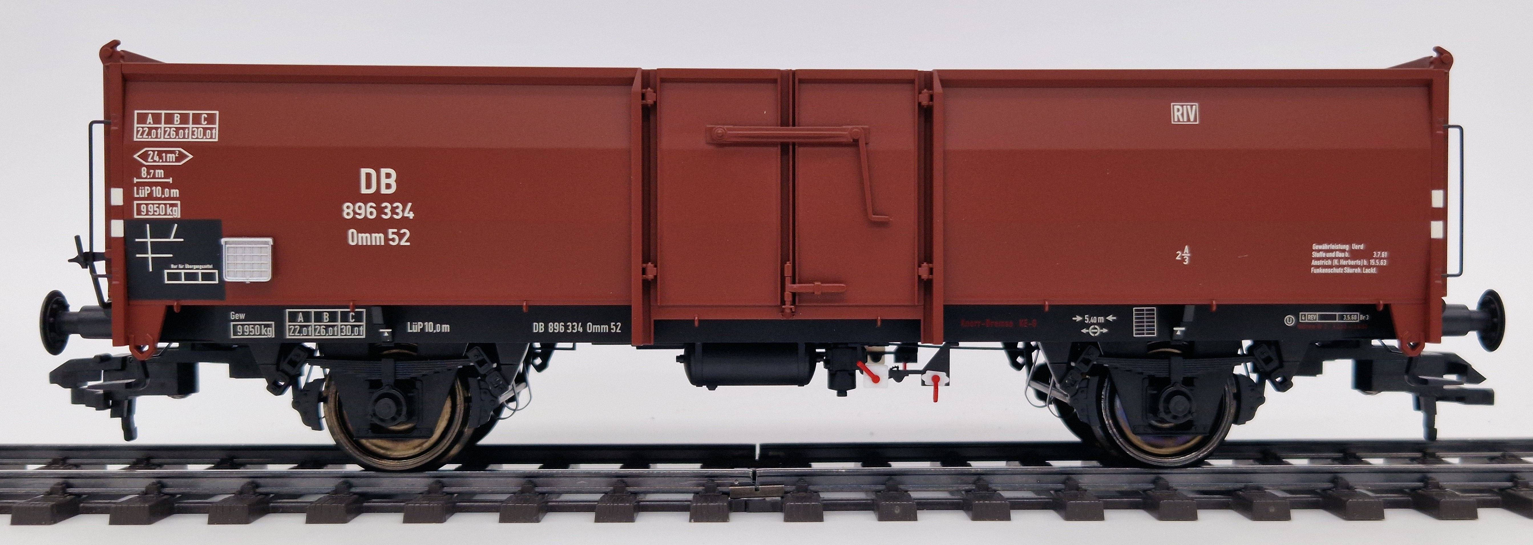 20282 Huebner - Offener G�terwagen Omm52 O-Wagen - Spur 1