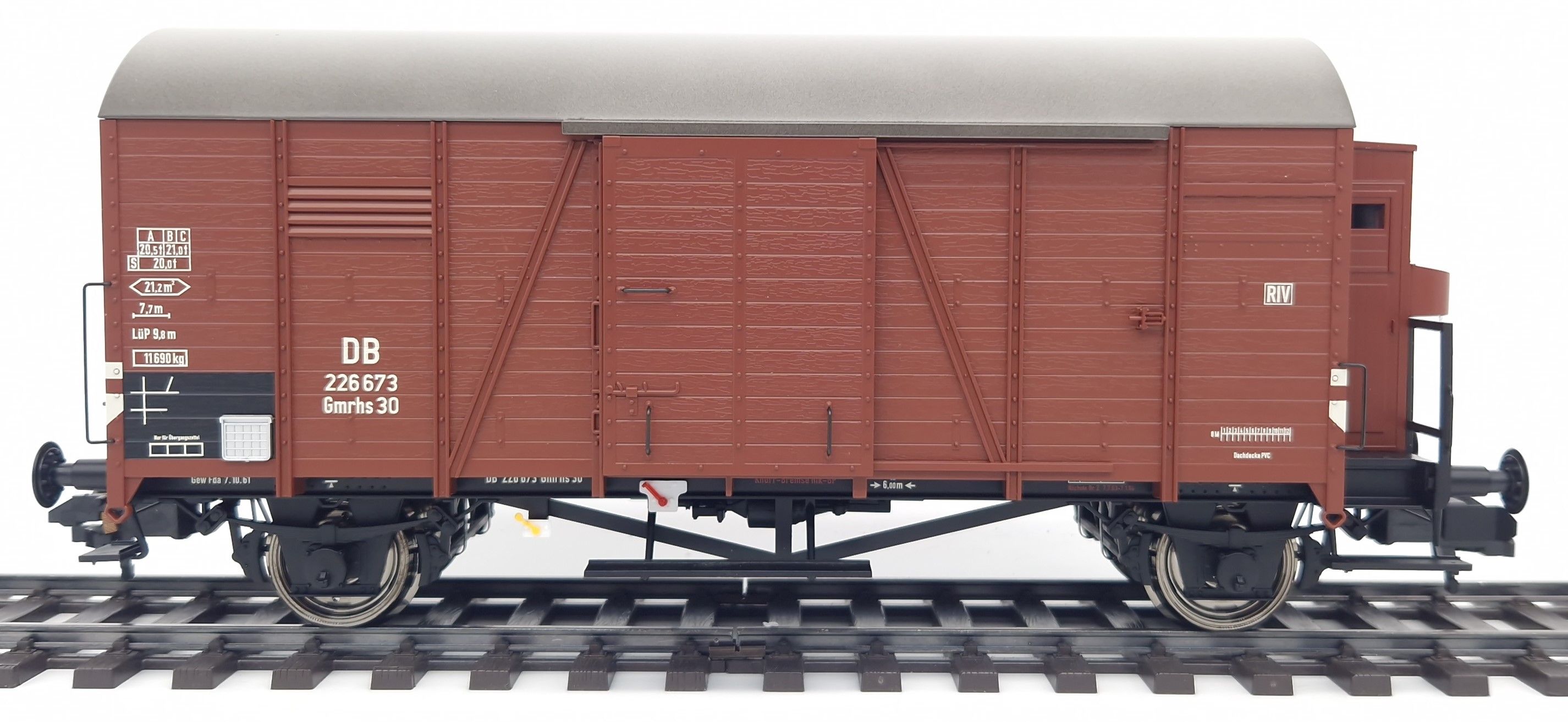 22491033 Huebner - G�terwagen OPPELN Gmrhs 30 der DB, Ep IIIb - Spur 1