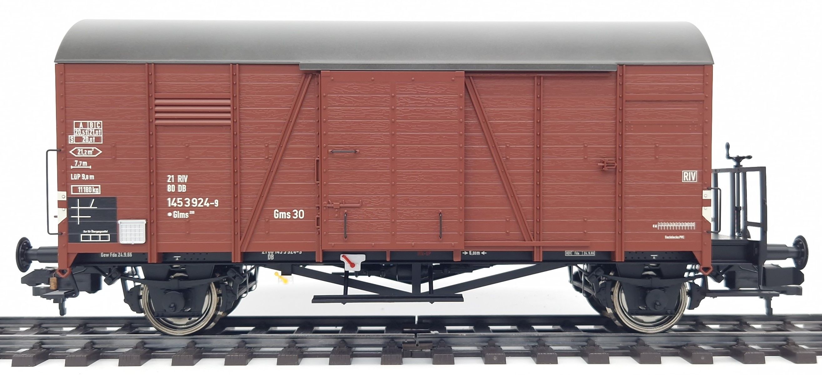 22491244 Huebner - G�terwagen OPPELN Glms 200 der DB, Ep IVa - Spur 1